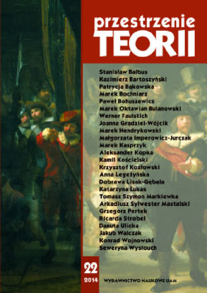 Journal cover Przestrzenie Teorii, no. 22, year 2014