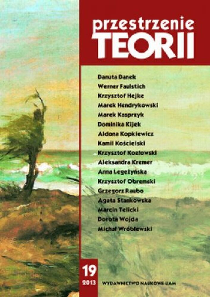 Okładka czasopisma Przestrzenie Teorii, nr 19, rok 2013