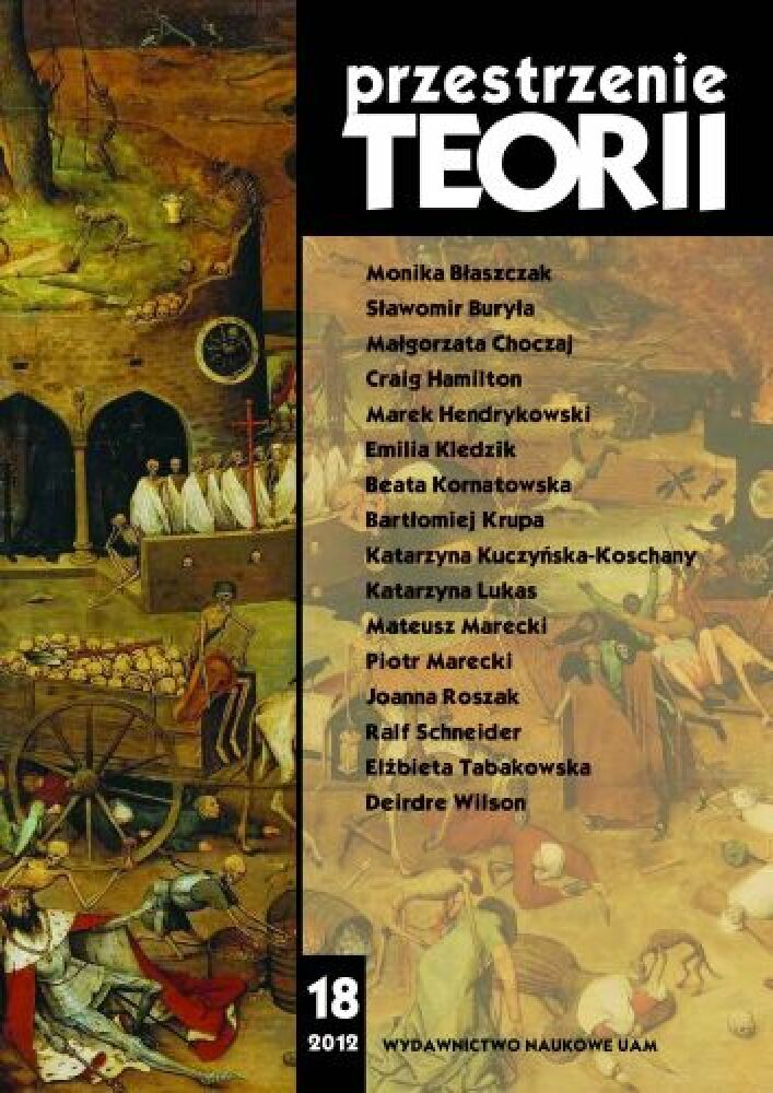 Journal cover Przestrzenie Teorii, no. 18, year 2012
