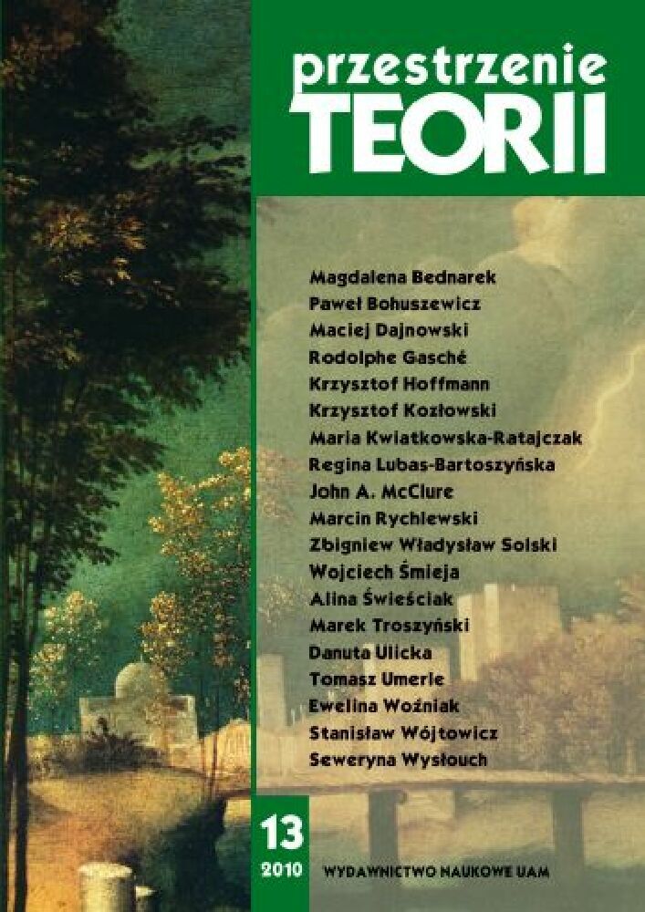 Journal cover Przestrzenie Teorii, no. 13, year 2010