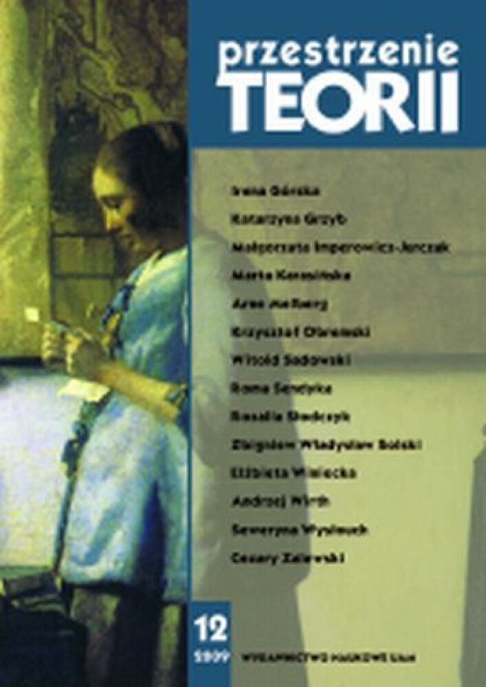 Journal cover Przestrzenie Teorii, no. 12, year 2009