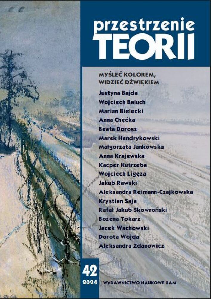 Okładka czasopisma Przestrzenie Teorii, nr 42, rok 2024