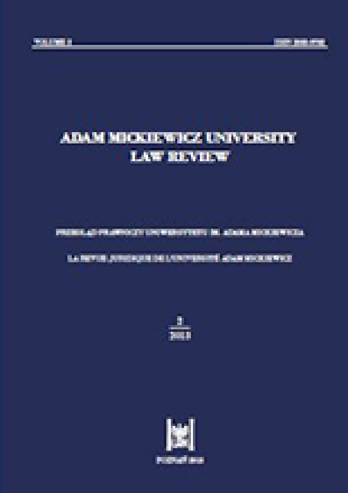 Journal cover Przegląd Prawniczy Uniwersytetu im. Adama Mickiewicza