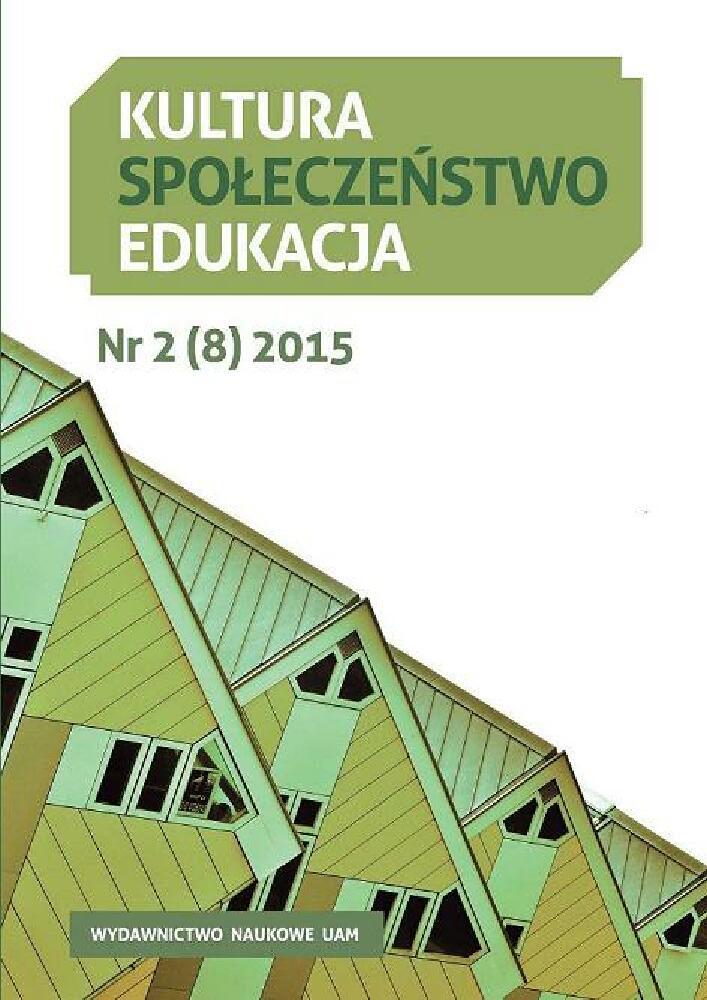 Okładka czasopisma Kultura-Społeczeństwo-Edukacja, tom 8, nr 2, rok 2015