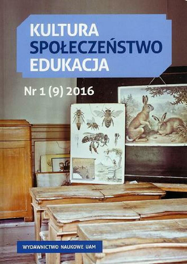 Okładka czasopisma Kultura-Społeczeństwo-Edukacja, tom 9, nr 1, rok 2016