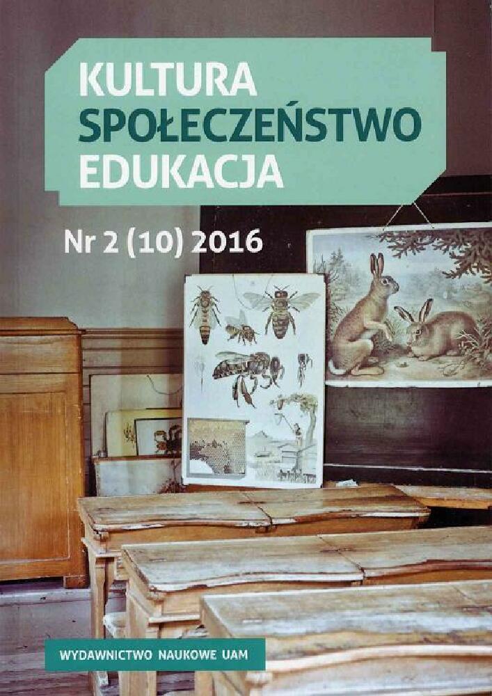 Okładka czasopisma Kultura-Społeczeństwo-Edukacja, tom 10, nr 2, rok 2016