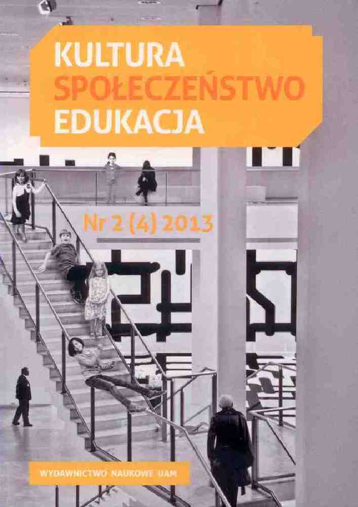 Okładka czasopisma Kultura-Społeczeństwo-Edukacja, tom 4, nr 2, rok 2013