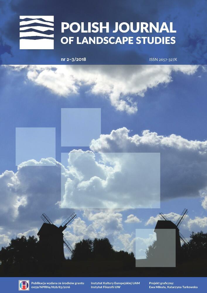 Okładka czasopisma Polish Journal of Landscape Studies, tom 1, nr 2-3, rok 2018