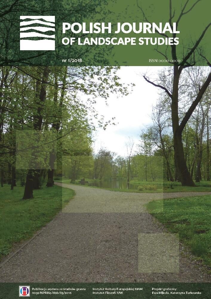 Okładka czasopisma Polish Journal of Landscape Studies, tom 1, nr 1, rok 2018