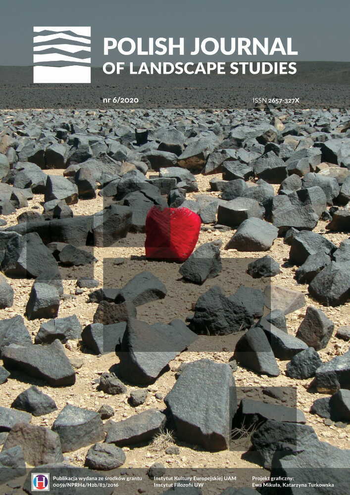 Okładka czasopisma Polish Journal of Landscape Studies, tom 3, nr 6, rok 2020, tytuł English