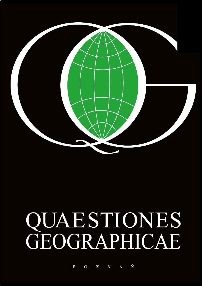 Journal cover Quaestiones Geographicae, volume 34, no. 4, year 2015