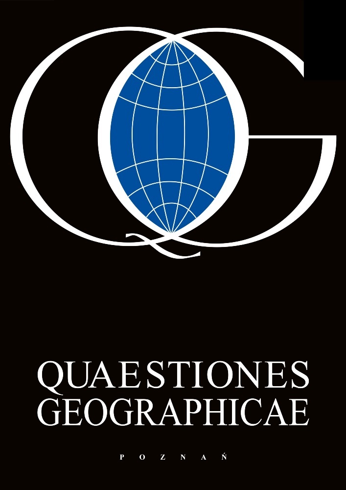 Journal cover Quaestiones Geographicae, volume 31, no. 3, year 2012