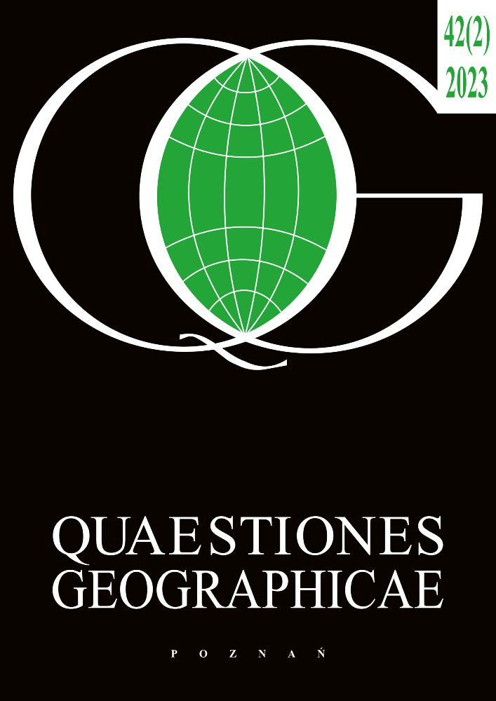 Journal cover Quaestiones Geographicae, volume 42, no. 2, year 2023
