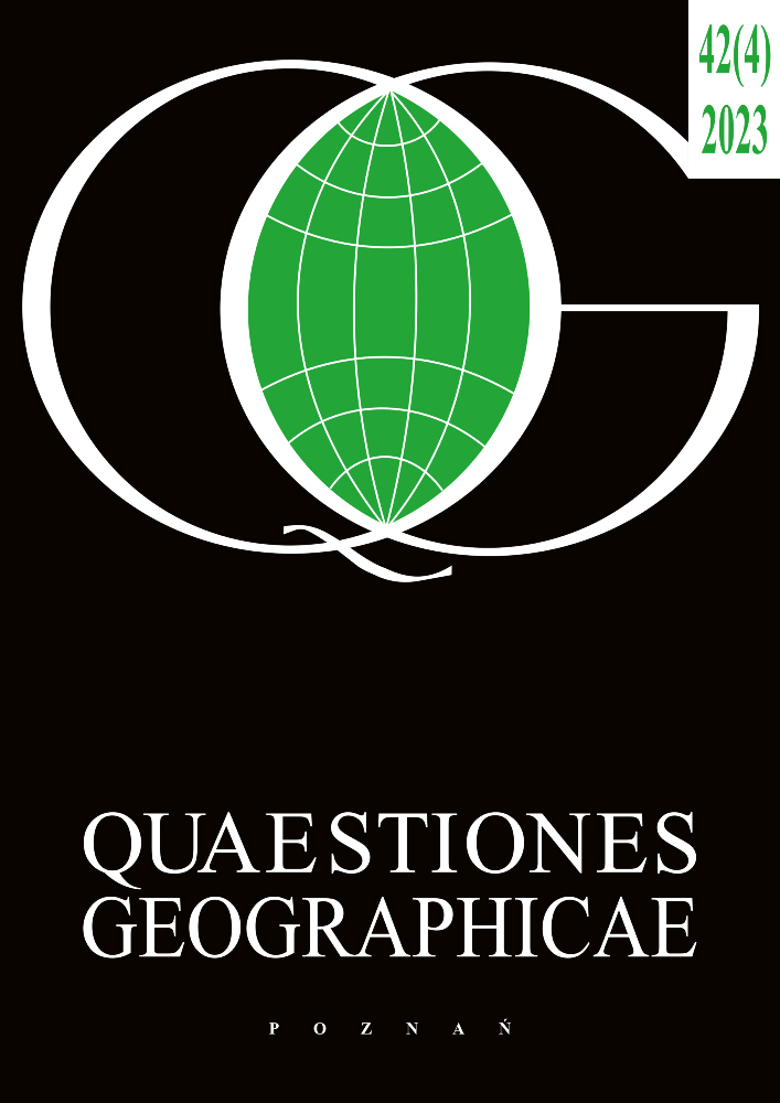 Journal cover Quaestiones Geographicae, volume 42, no. 4, year 2023