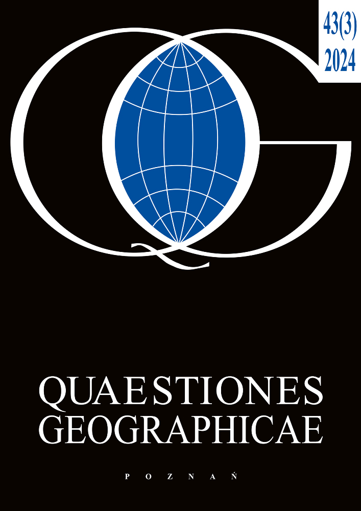 Journal cover Quaestiones Geographicae, volume 43, no. 3, year 2024