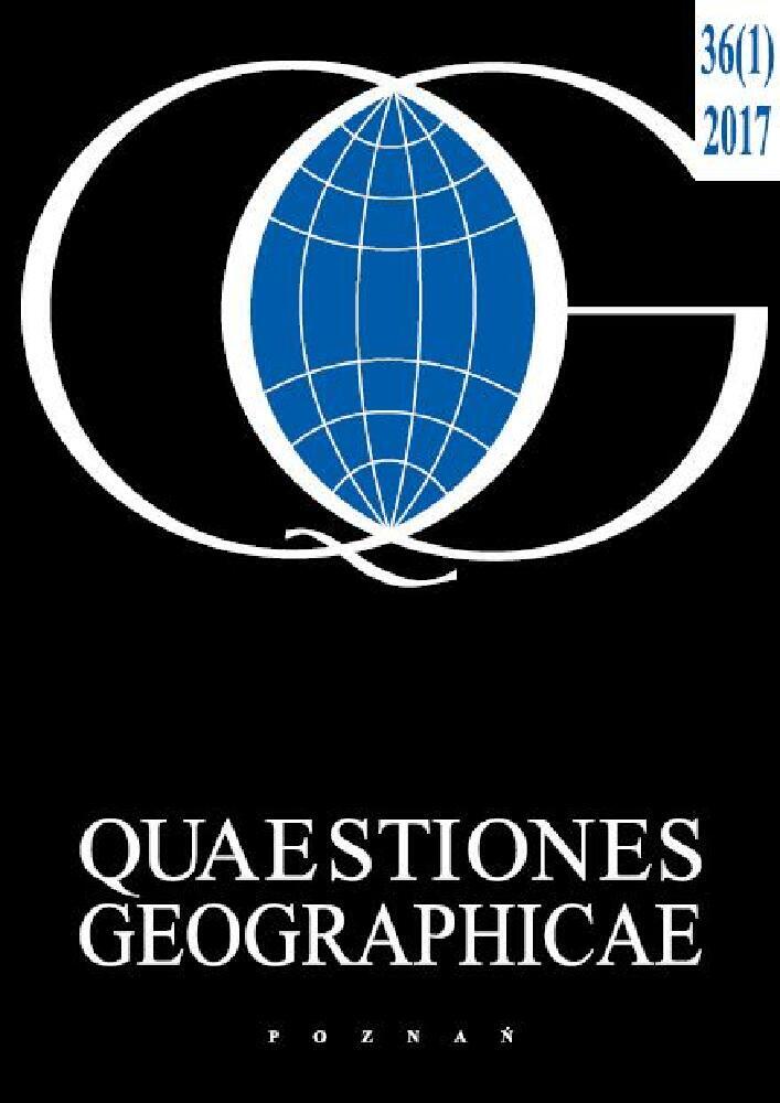 Journal cover Quaestiones Geographicae, volume 36, no. 1, year 2017