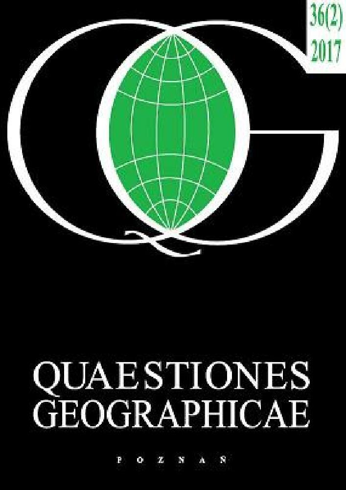 Journal cover Quaestiones Geographicae, volume 36, no. 2, year 2017
