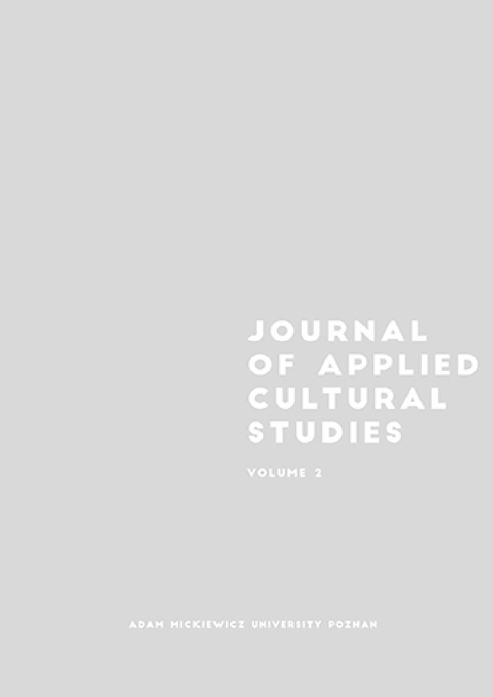 Journal cover Journal of Applied Cultural Studies, volume 2, year 2016