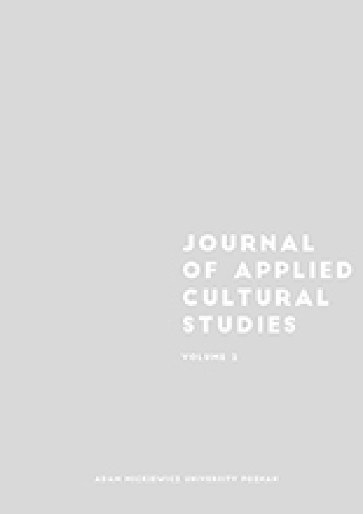 Okładka czasopisma Journal of Applied Cultural Studies