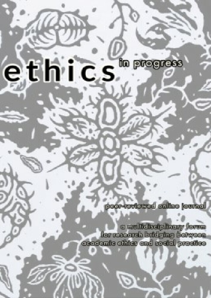 Journal cover ETHICS IN PROGRESS, volume 13, no. 1, year 2022