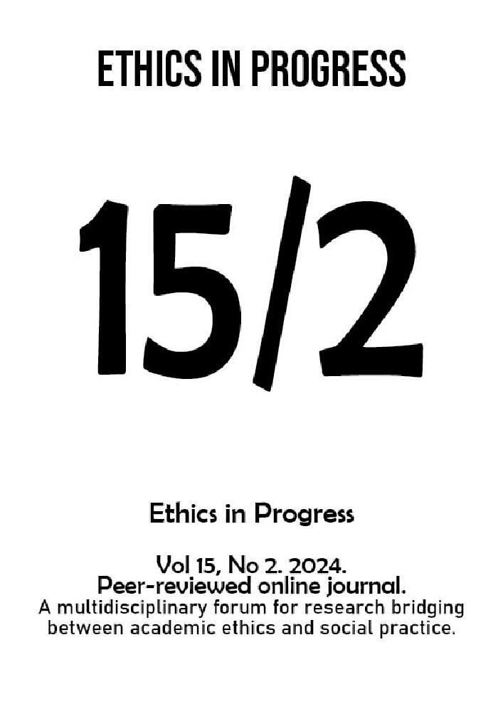 Journal cover ETHICS IN PROGRESS, volume 15, no. 2, year 2024