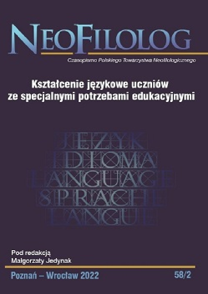 Okładka czasopisma Neofilolog