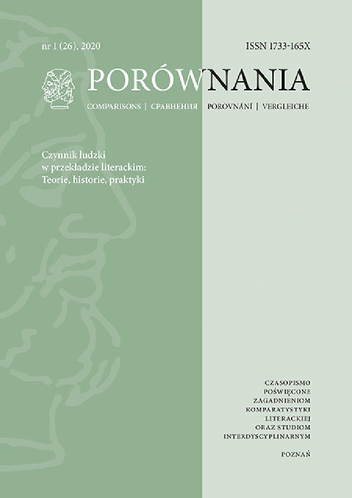 Journal cover Porównania, volume 26, no. 1, year 2020
