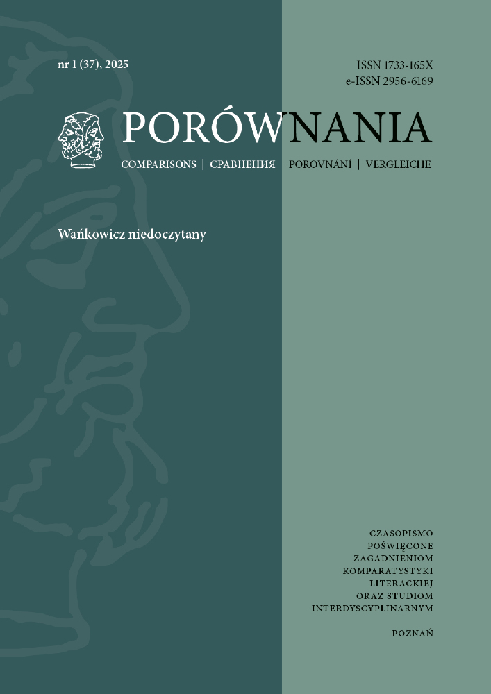 Journal cover Porównania, volume 37, no. 1, year 2025