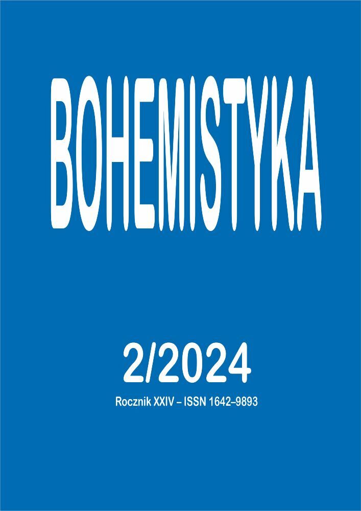 Okładka czasopisma Bohemistyka, tom 24, nr 2, rok 2024