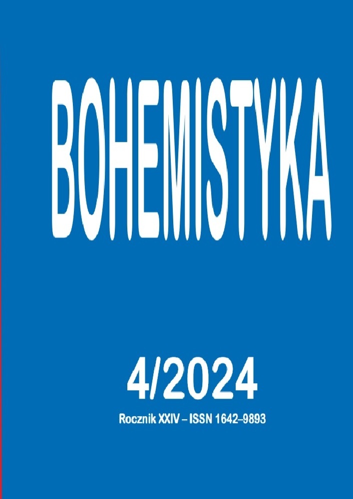 Okładka czasopisma Bohemistyka, tom 24, nr 4, rok 2024