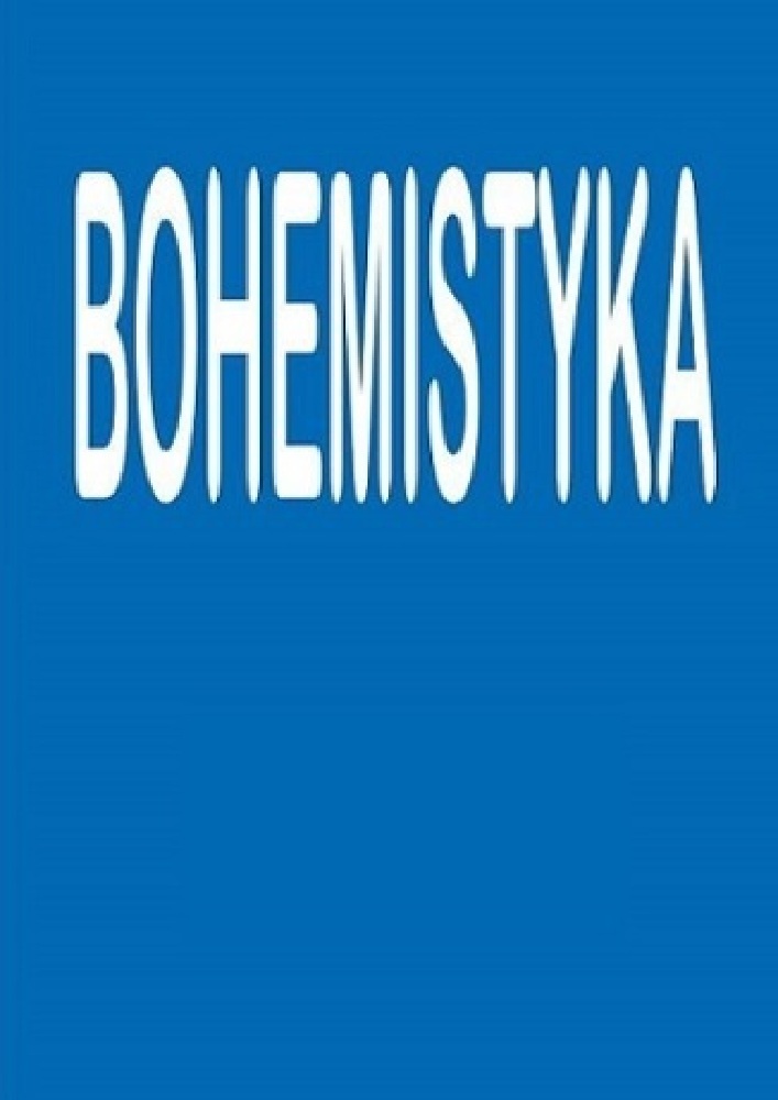 Okładka czasopisma Bohemistyka