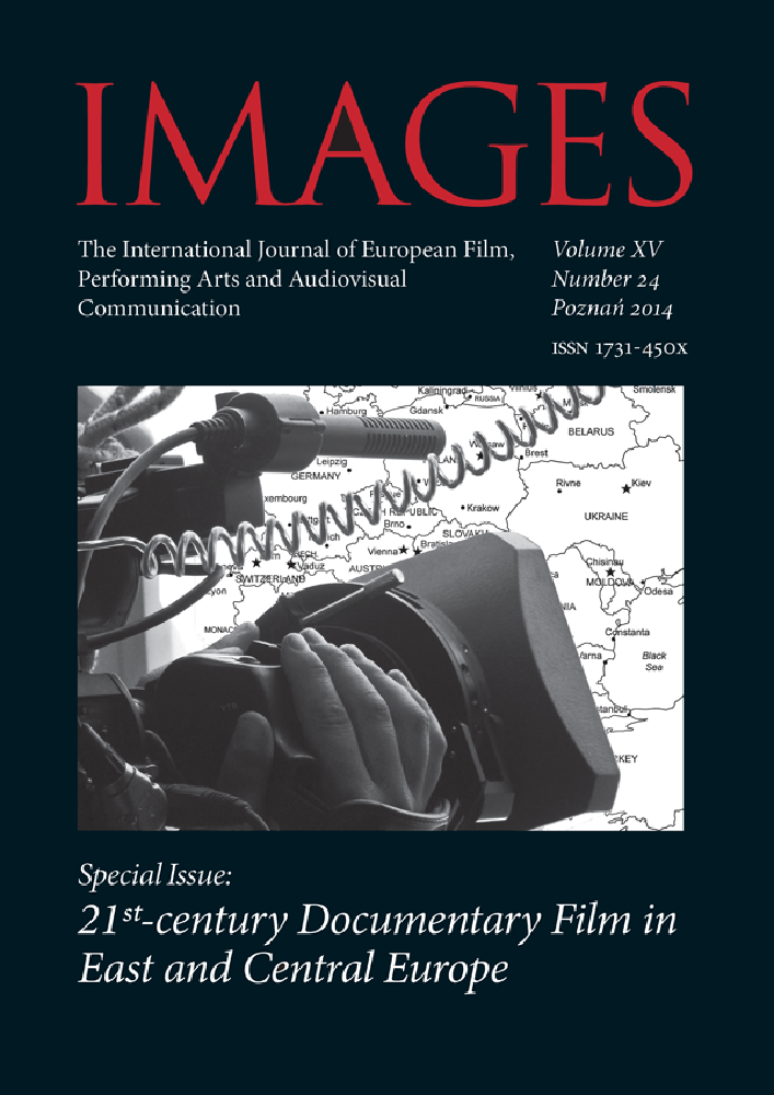 Okładka czasopisma Images. The International Journal of European Film, Performing Arts and Audiovisual Communication, tom 15, nr 24, rok 2014, tytuł 21st-century Documentary Film in East and Central Europe