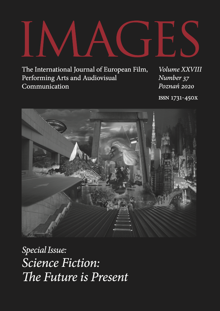 Okładka czasopisma Images. The International Journal of European Film, Performing Arts and Audiovisual Communication, tom 28, nr 37, rok 2020, tytuł Science Fiction: The Future is Present