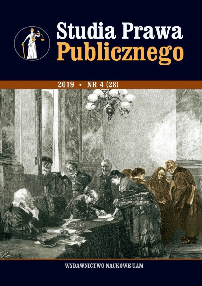 Journal cover Studia Prawa Publicznego, no. 4 (32), year 2020