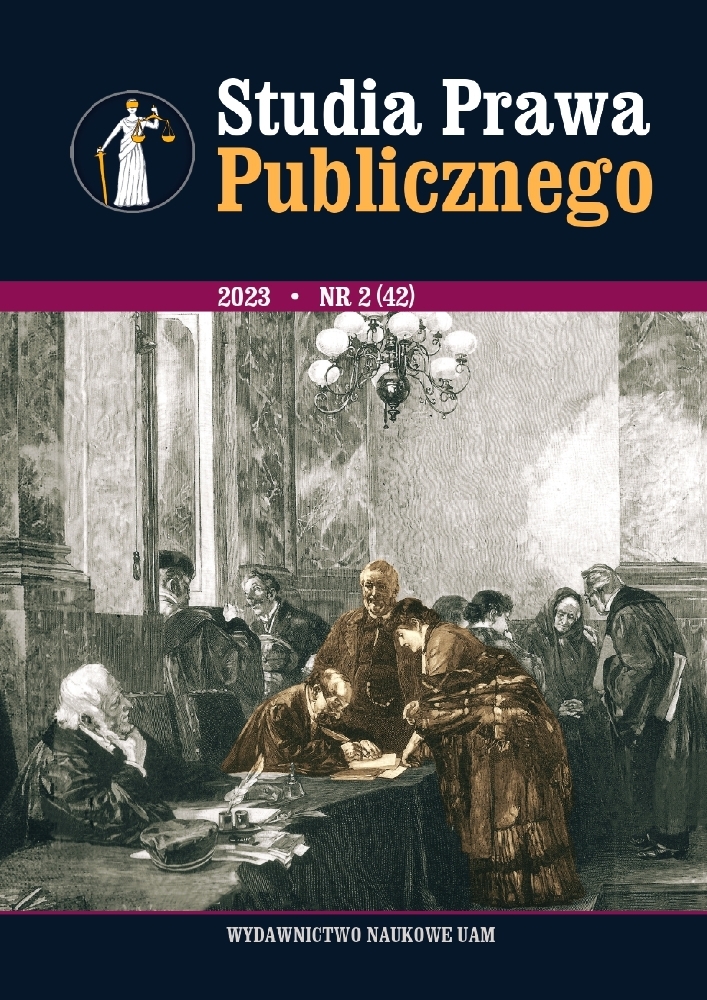 Okładka czasopisma Studia Prawa Publicznego, nr 2 (42), rok 2023
