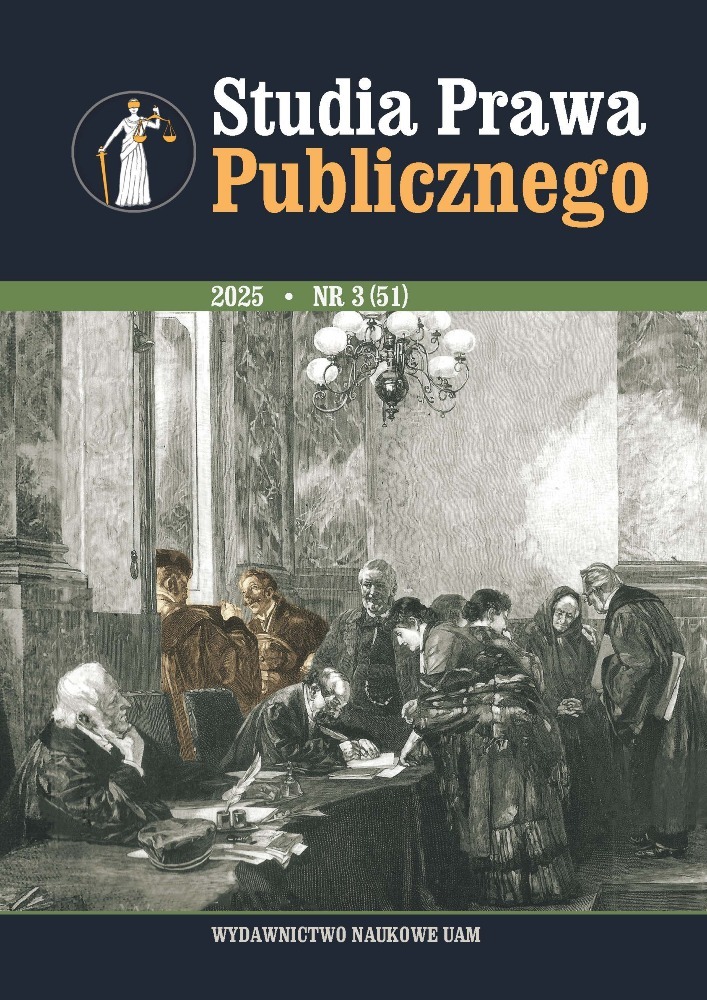 Okładka czasopisma Studia Prawa Publicznego, nr 3 (51), rok 2025