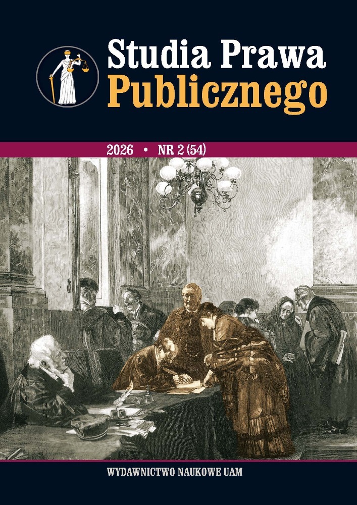 Okładka czasopisma Studia Prawa Publicznego, nr 2 (54), rok 2026