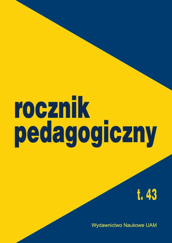 Okładka czasopisma Rocznik Pedagogiczny, tom 43, rok 2020