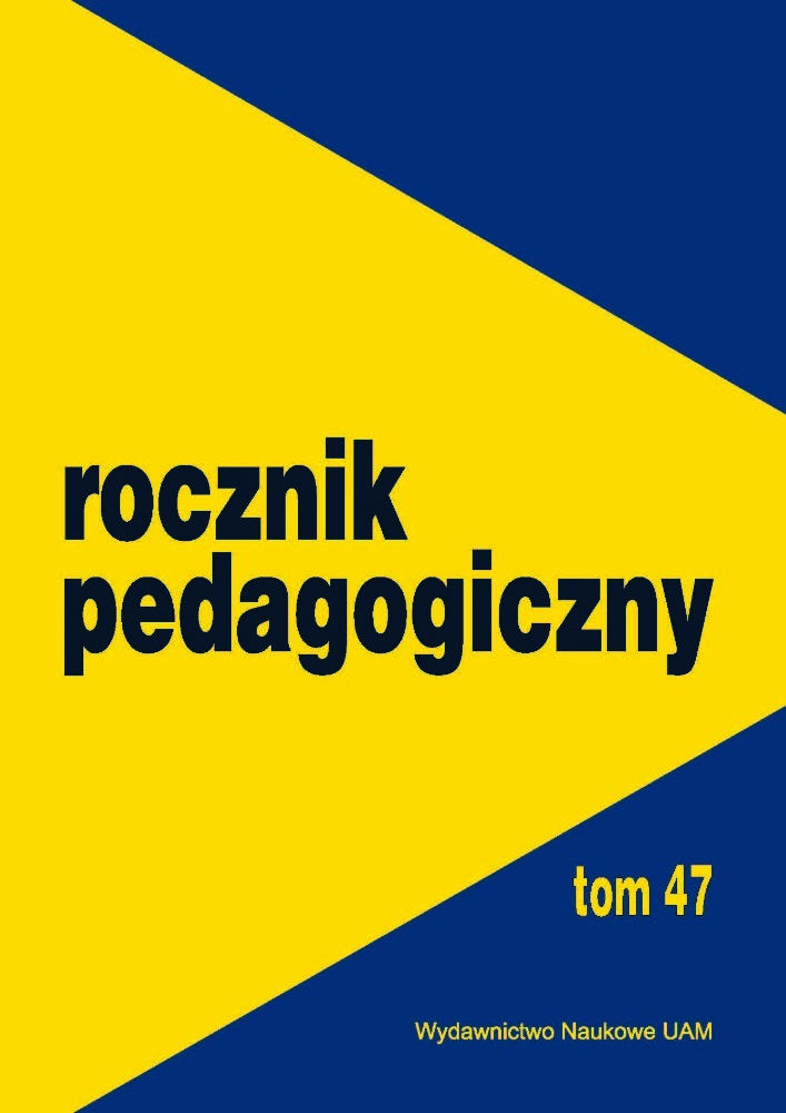 Okładka czasopisma Rocznik Pedagogiczny, tom 47, rok 2024, tytuł Rocznik Pedagogiczny