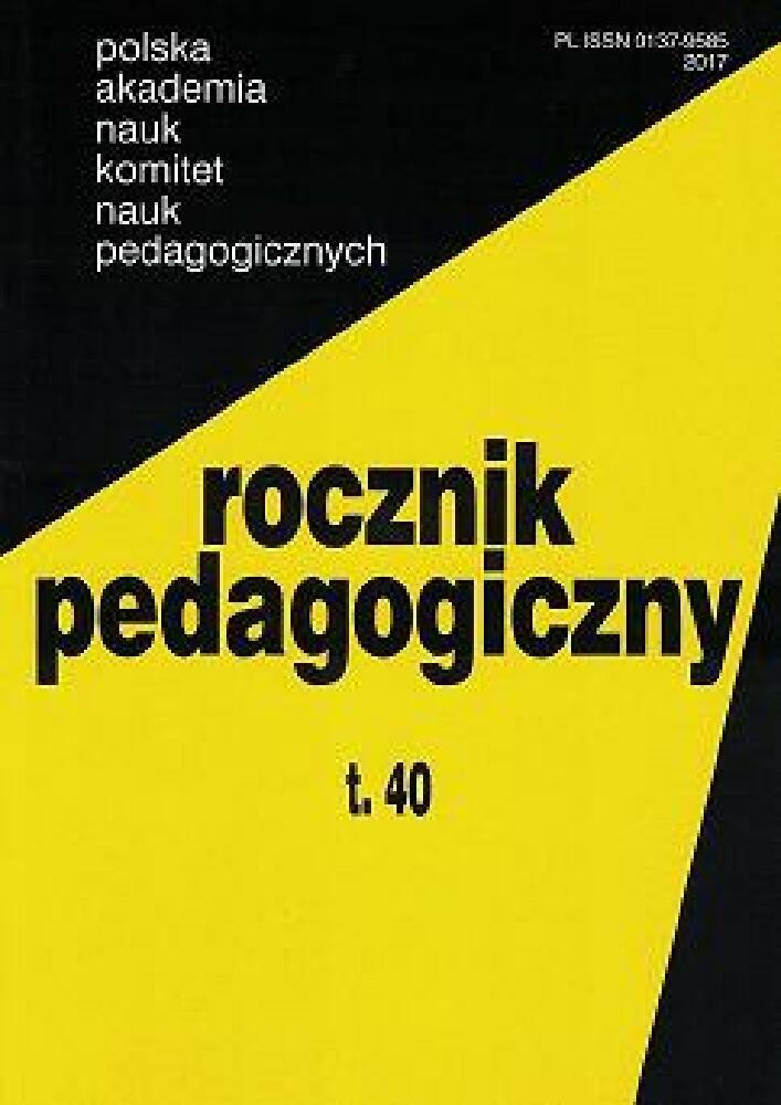 Okładka czasopisma Rocznik Pedagogiczny