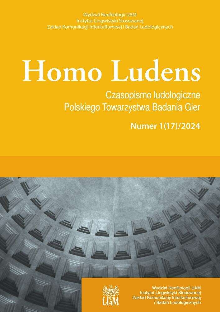 Okładka czasopisma Homo Ludens, nr 1(17), rok 2024