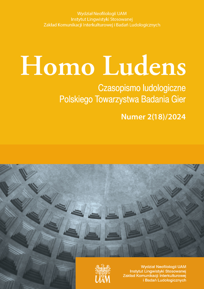 Okładka czasopisma Homo Ludens, nr 2(18), rok 2024