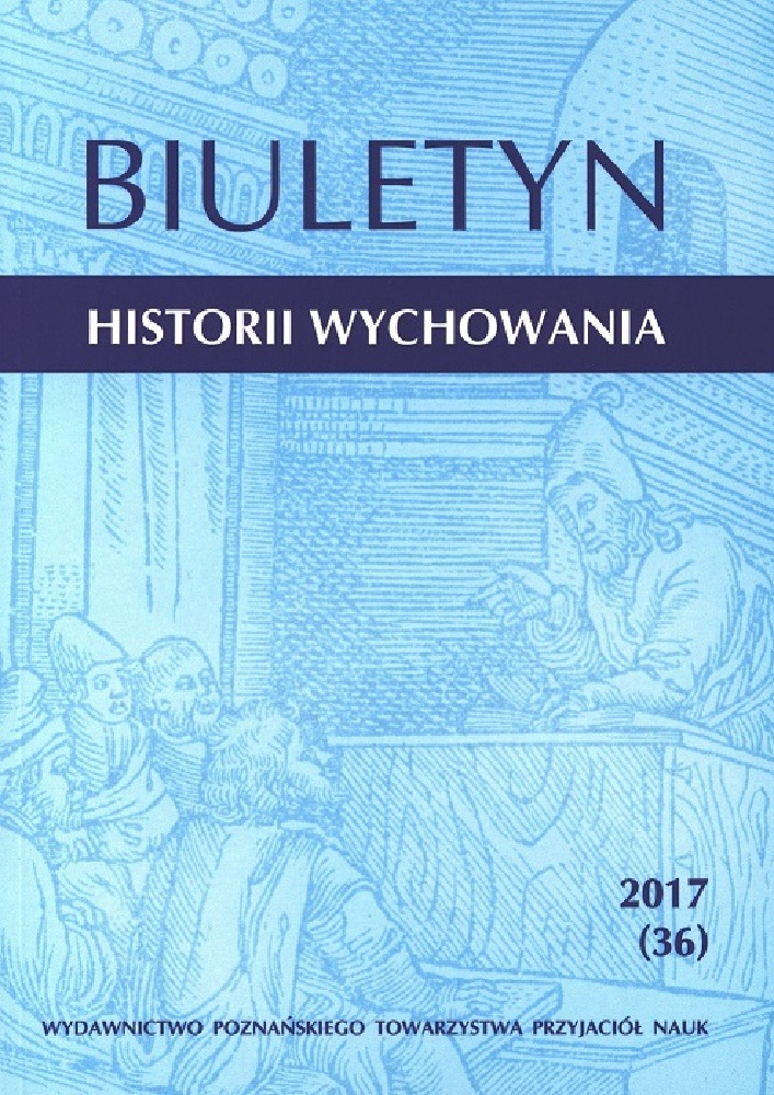 Okładka czasopisma Biuletyn Historii Wychowania, nr 36, rok 2017