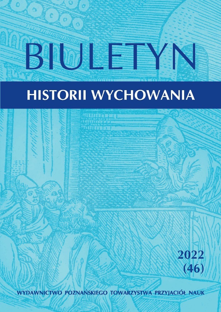 Okładka czasopisma Biuletyn Historii Wychowania, tom 46, rok 2022