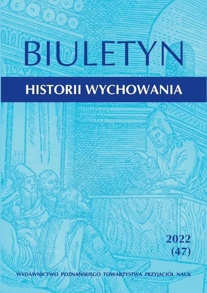 Okładka czasopisma Biuletyn Historii Wychowania, tom 47, rok 2022