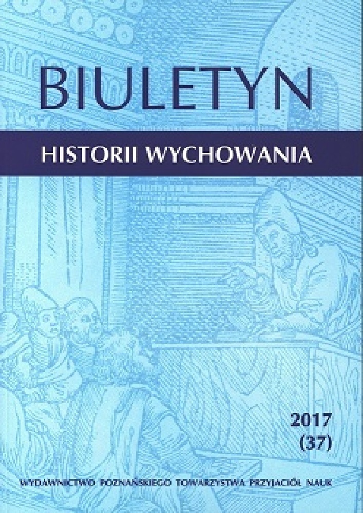 Okładka czasopisma Biuletyn Historii Wychowania