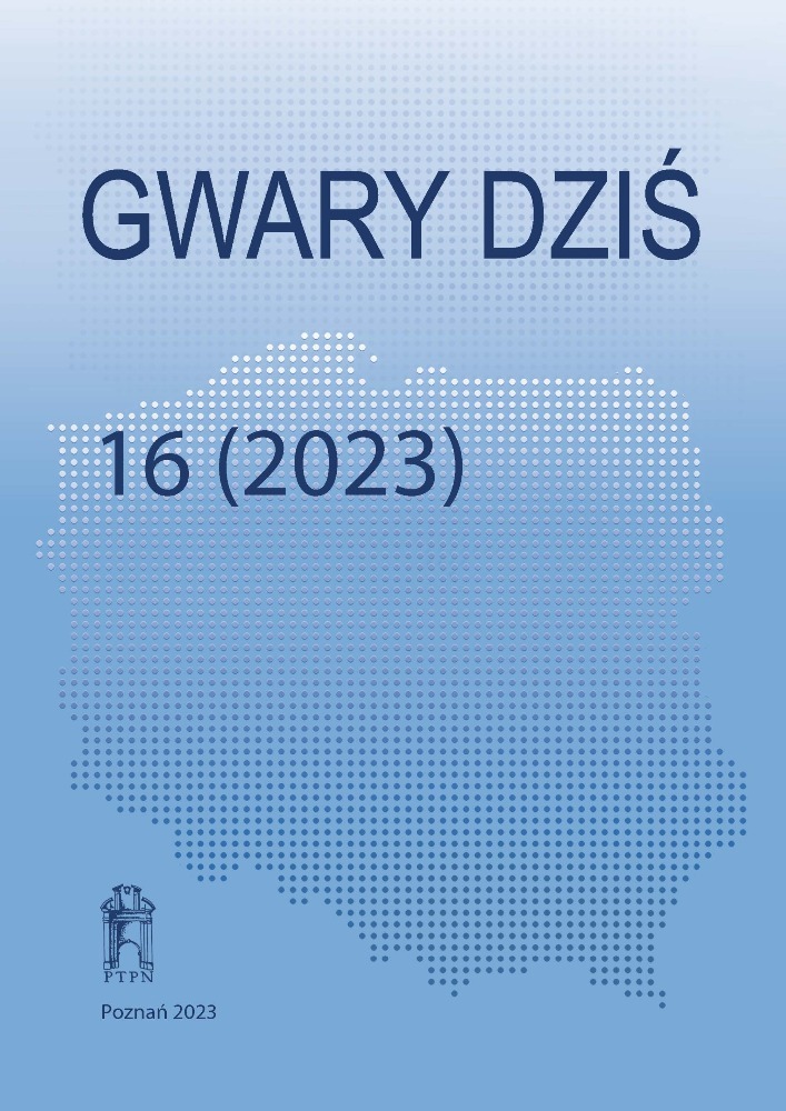 Okładka czasopisma Gwary Dziś, tom 16, rok 2023