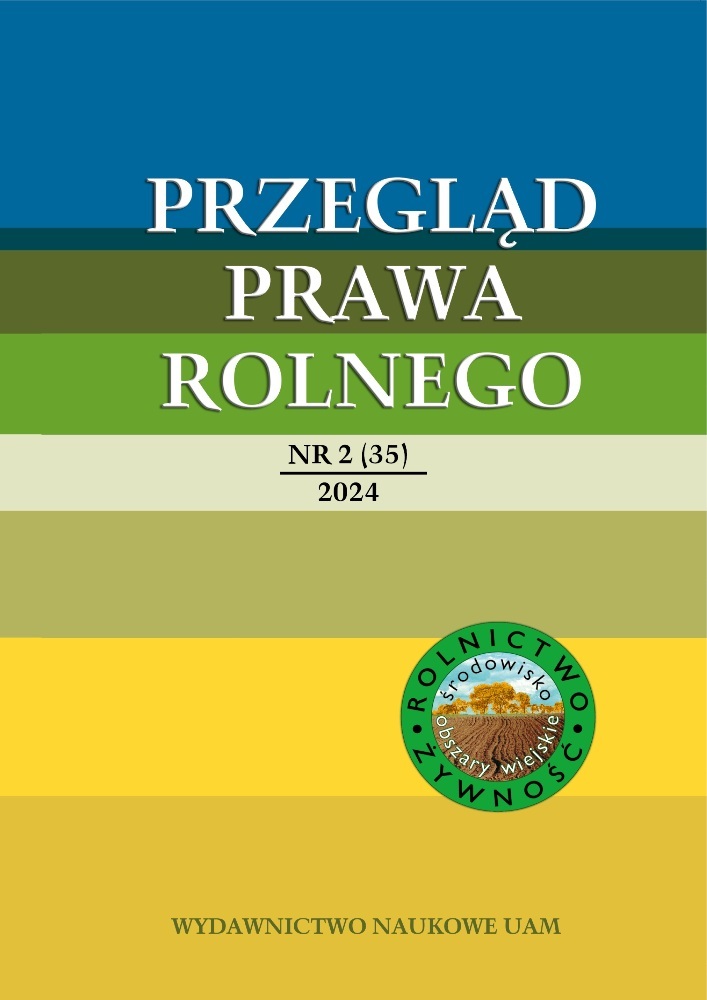 Journal cover Przegląd Prawa Rolnego, no. 2(35), year 2024