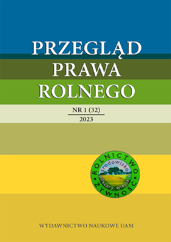 Okładka czasopisma Przegląd Prawa Rolnego