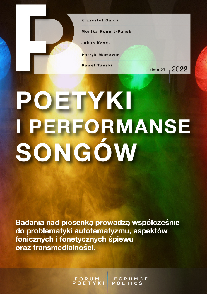 Okładka czasopisma Forum Poetyki, nr 27, rok 2022, tytuł zima 2022